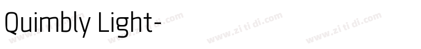 Quimbly Light字体转换